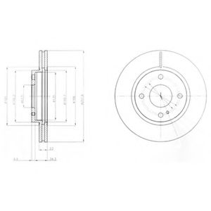 Тормозной диск DELPHI BG4170
