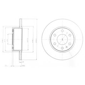 Тормозной диск DELPHI BG4164