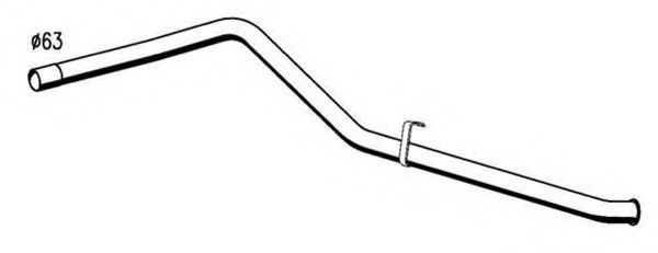 Труба выхлопного газа MAGNETI MARELLI 391338015116