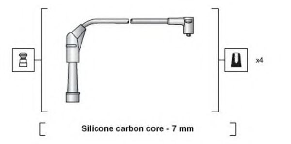 Комплект проводов зажигания MAGNETI MARELLI 941318111147