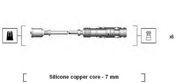 Комплект проводов зажигания MAGNETI MARELLI 941455010942