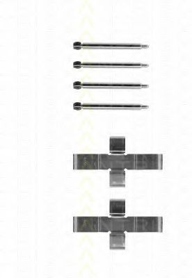 Комплектующие, колодки дискового тормоза TRISCAN 8105 231398