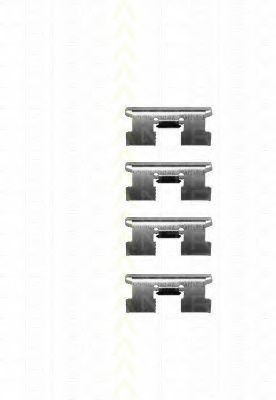 Комплектующие, колодки дискового тормоза TRISCAN 8105 401112