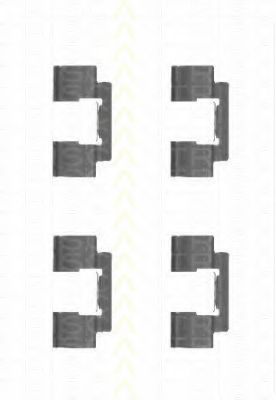 Комплектующие, колодки дискового тормоза TRISCAN 8105 801001