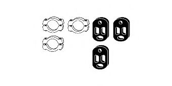 Монтажный комплект, система выпуска HJS 82 21 6845