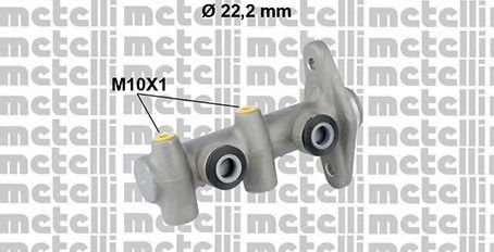 Главный тормозной цилиндр METELLI 05-0816