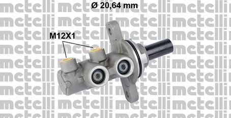 Главный тормозной цилиндр METELLI 05-0829