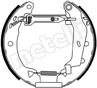 Комплект тормозных колодок METELLI 51-0057