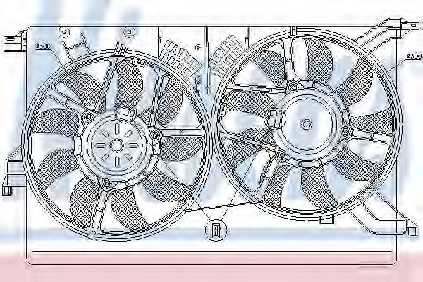 Вентилятор, охлаждение двигателя NISSENS 85523