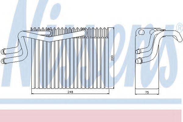 Испаритель, кондиционер NISSENS 92215