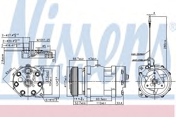 Компрессор, кондиционер NISSENS 89489