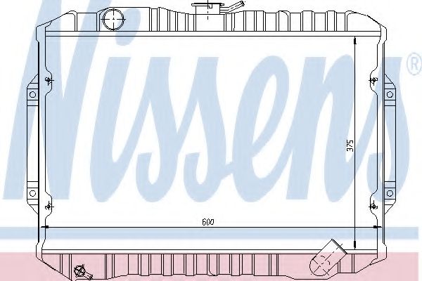 Радиатор, охлаждение двигателя GERI 28049