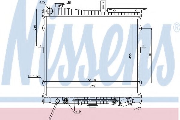 Радиатор, охлаждение двигателя ARD 313656
