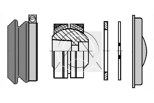ремонтный комплект, рычаг подвески SIDEM 68541