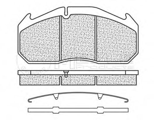 Комплект тормозных колодок, дисковый тормоз MEYLE 29114