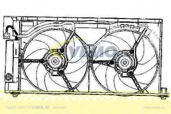 Вентилятор, охлаждение двигателя VEMO V22-01-1761