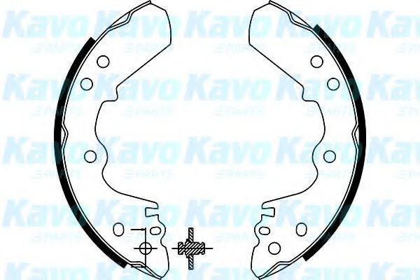 Комплект тормозных колодок KAVO PARTS BS-3909
