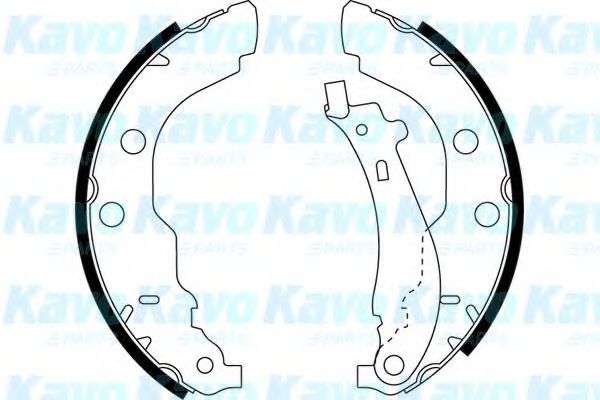 Комплект тормозных колодок KAVO PARTS BS-7424