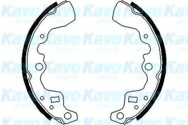 Комплект тормозных колодок KAVO PARTS BS-8906