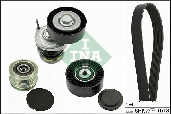 Поликлиновой ременный комплект INA 529 0003 10