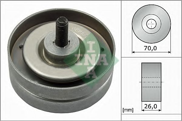 Паразитный / ведущий ролик, поликлиновой ремень INA 532 0789 10