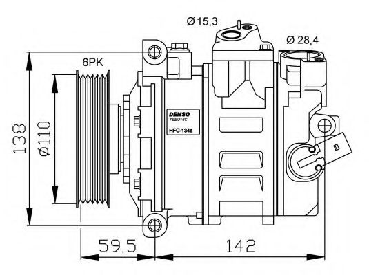 Компрессор, кондиционер NRF 32146G