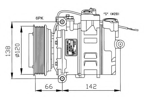 Компрессор, кондиционер NRF 32177G