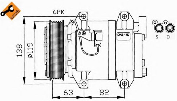 Компрессор, кондиционер NRF 32211G