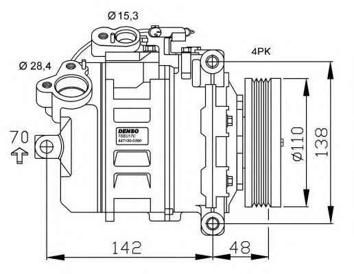 Компрессор, кондиционер NRF 32534G