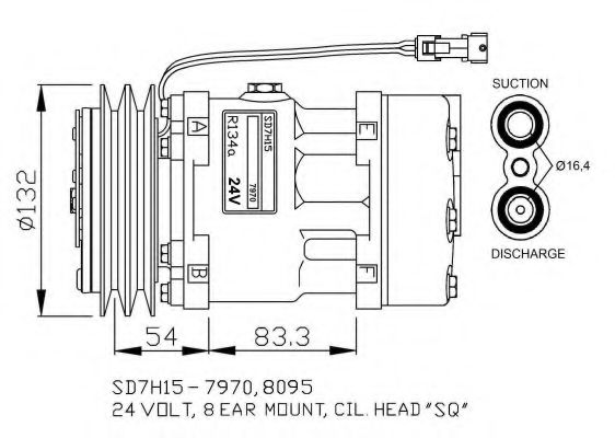 Компрессор, кондиционер NRF 32730G