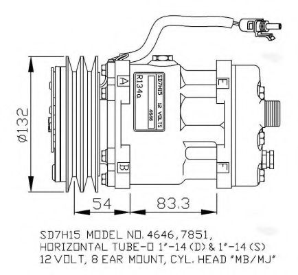 Компрессор, кондиционер NRF 32757G
