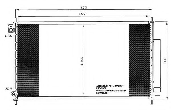 Конденсатор, кондиционер NRF 35559