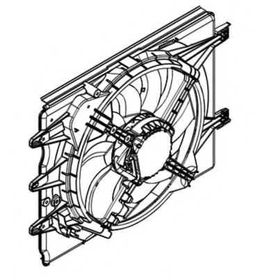 Вентилятор, охлаждение двигателя NRF 47596