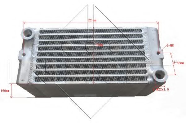 масляный радиатор, двигательное масло NRF 910078