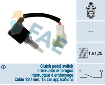 Выключатель, привод сцепления (Tempomat) FAE 24543