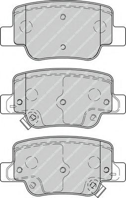 Комплект тормозных колодок, дисковый тормоз NECTO FD7462A