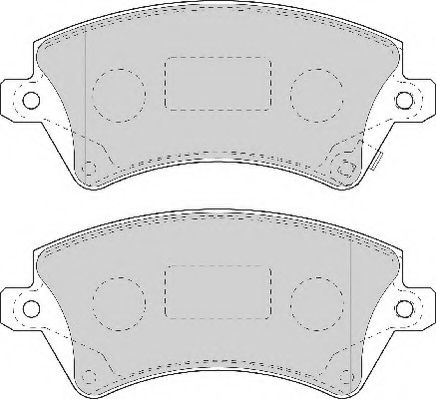 Комплект тормозных колодок, дисковый тормоз NECTO FD6964A