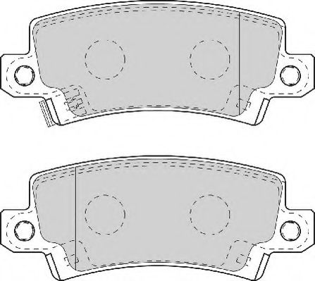 Комплект тормозных колодок, дисковый тормоз NECTO FD6965A