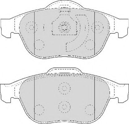 Комплект тормозных колодок, дисковый тормоз NECTO FD6990A