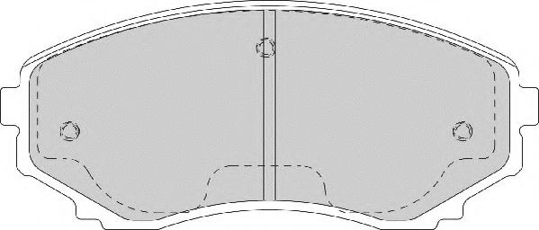 Комплект тормозных колодок, дисковый тормоз NECTO 23515