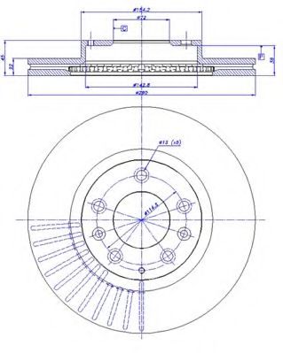 Тормозной диск CAR 3607