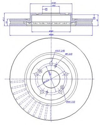 Тормозной диск CAR 142.1421