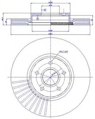 Тормозной диск CAR 1308