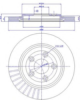 Тормозной диск CAR 3946