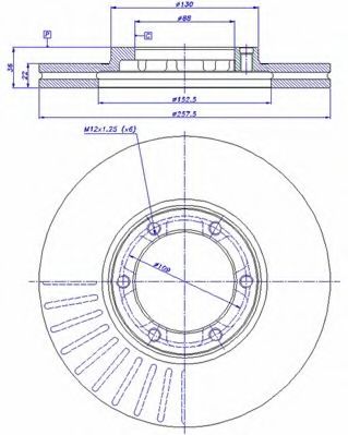 Тормозной диск CAR 142.517