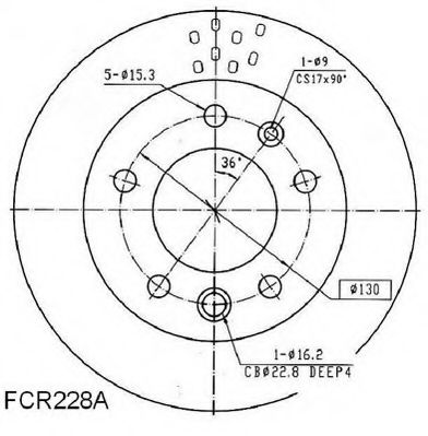 Тормозной диск BERAL BCR228A