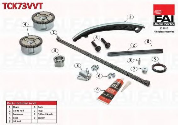 Комплект цели привода распредвала FAI AutoParts TCK73VVT