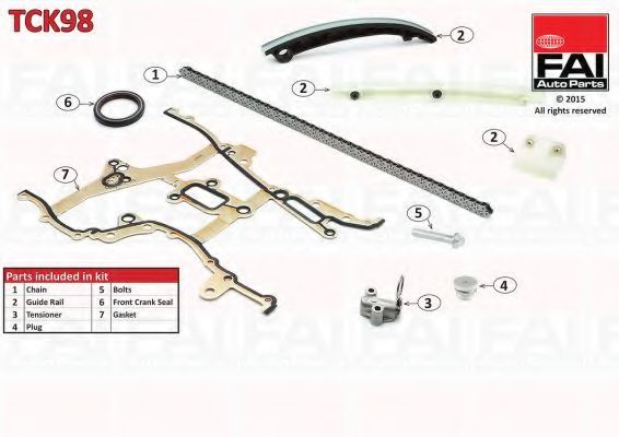 Комплект цели привода распредвала FAI AutoParts TCK98