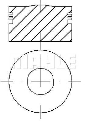 Поршень MAHLE ORIGINAL S70340