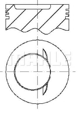 Поршень MAHLE ORIGINAL E59320